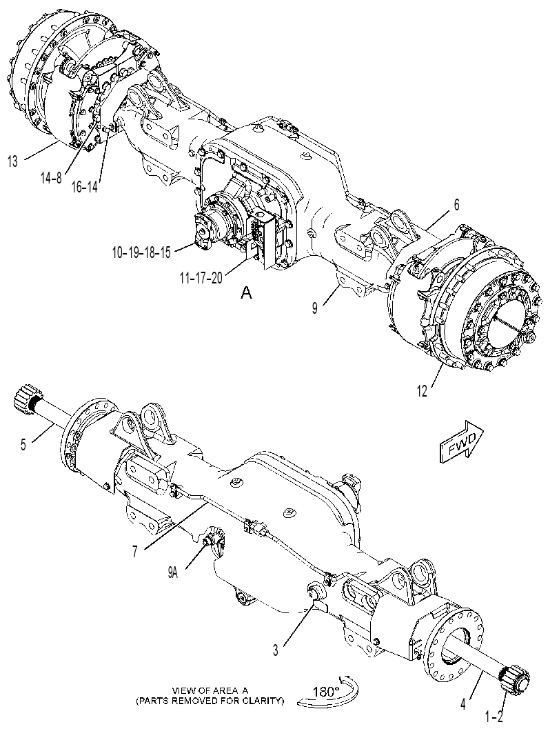 AXLE GP-DRIVE 3236071 CAT