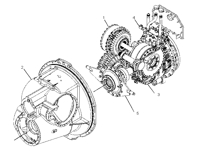 Трансмиссия (компоновка) 3776167 CAT