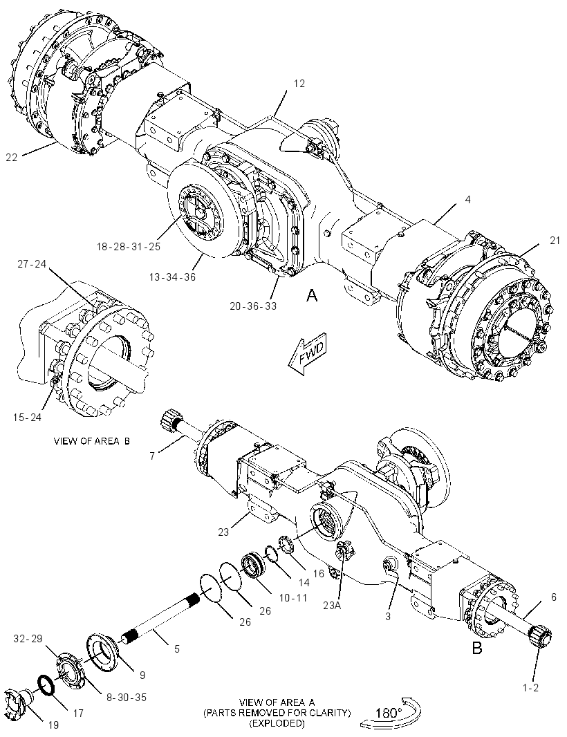 AXLE GP-DRIVE 3236072 CAT