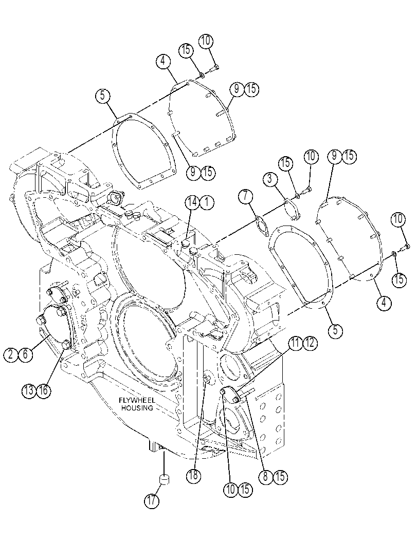 COVER GP-REAR HOUSING 3979568 CAT