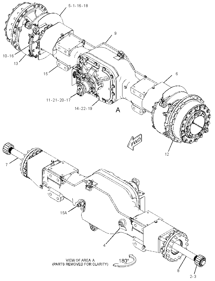 AXLE GP-DRIVE 3236073 CAT