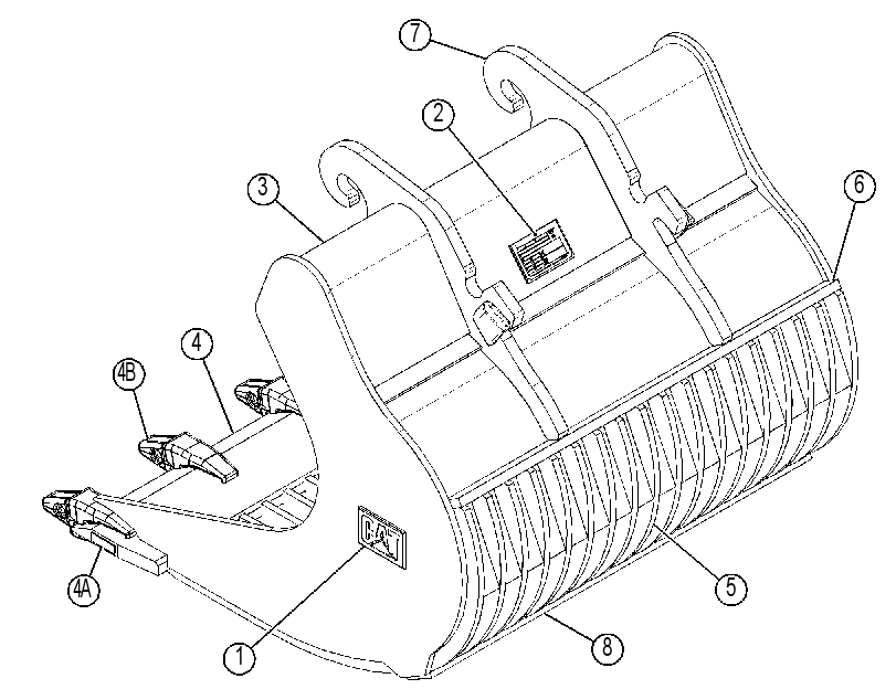 BUCKET GP-SKELETON 4396511 CAT