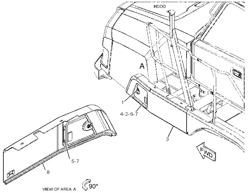 PANEL GP-FENDER 3826596 CAT