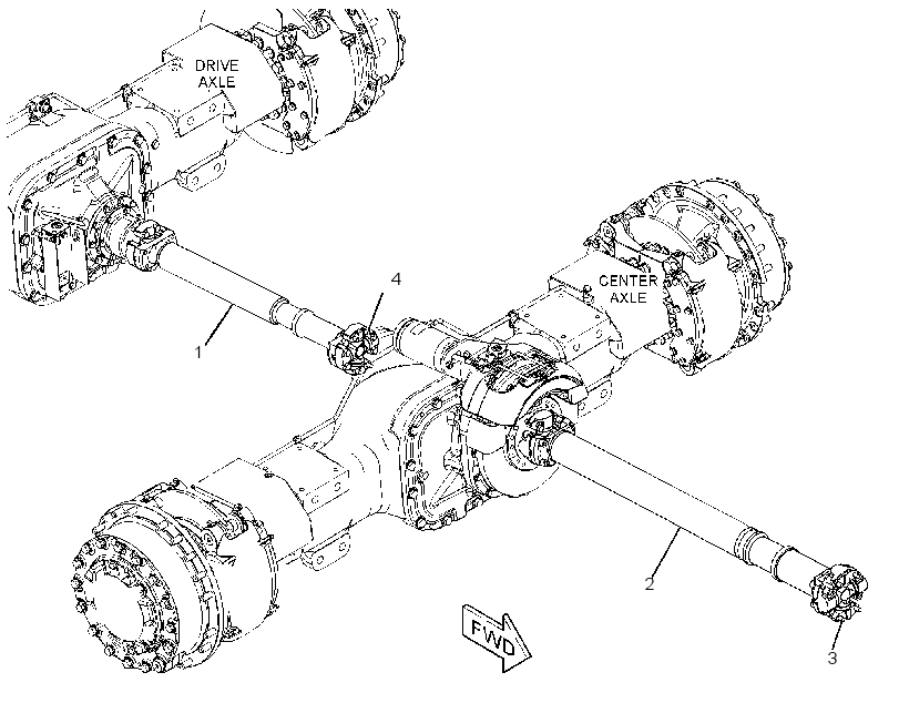 SHAFT GP-REAR DRIVE 3644093 CAT