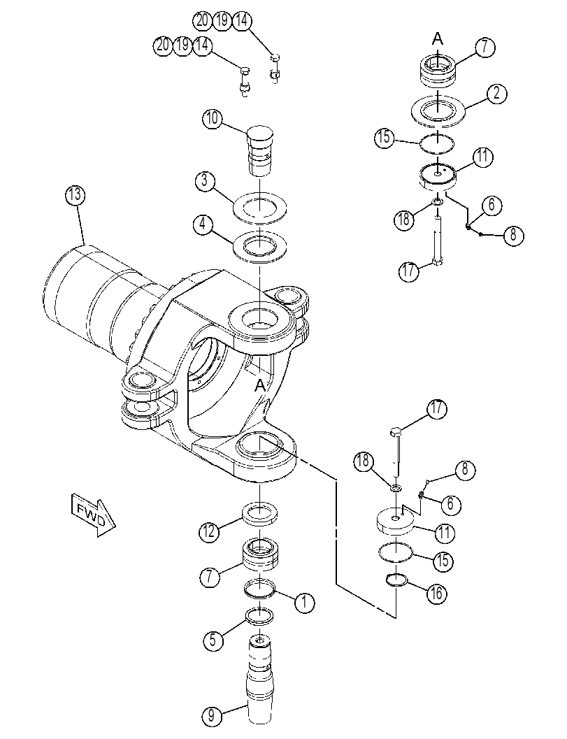 HITCH GP-OSCILLATING 3831813 CAT