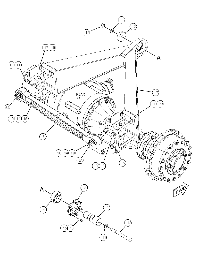 FRAME GP-REAR SUSPENSION 3923176 CAT