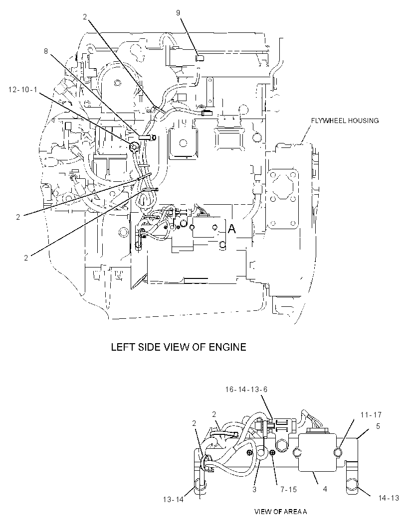 Проводка отсечки 3855525 CAT