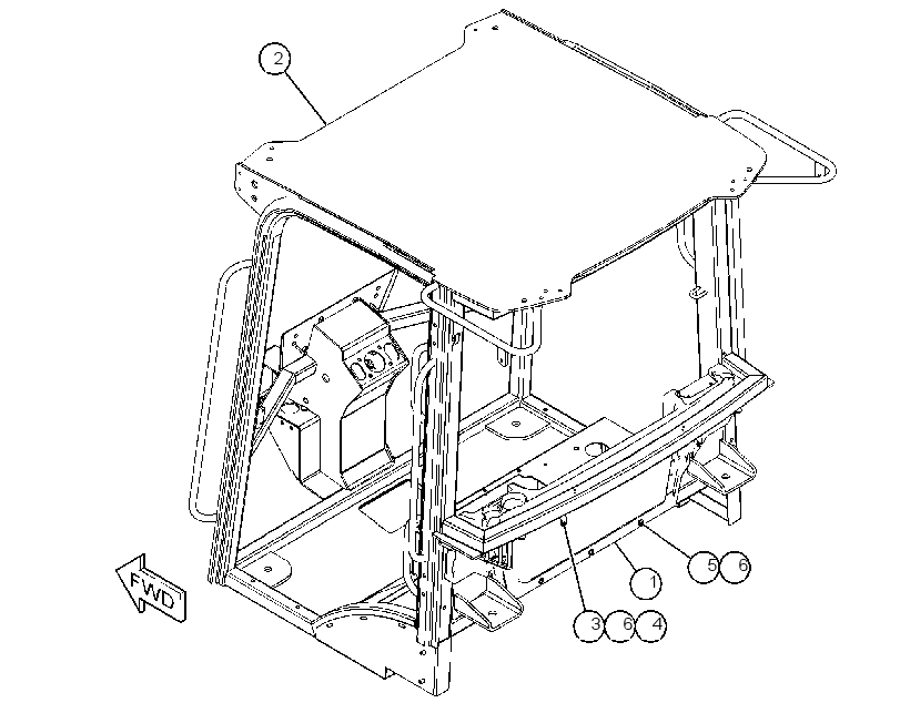 CANOPY GP-OPEN ROPS 3988731 CAT