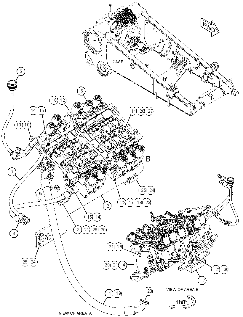 VALVE & LINES GP-HYD CONTROL 3596388 CAT