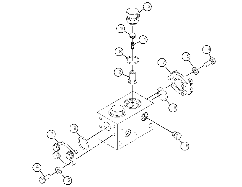 VALVE GP-SECONDARY STEERING 3969028 CAT