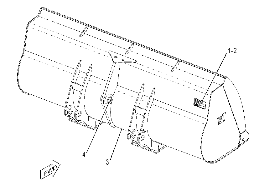 Ковш универсальный 4155931 CAT