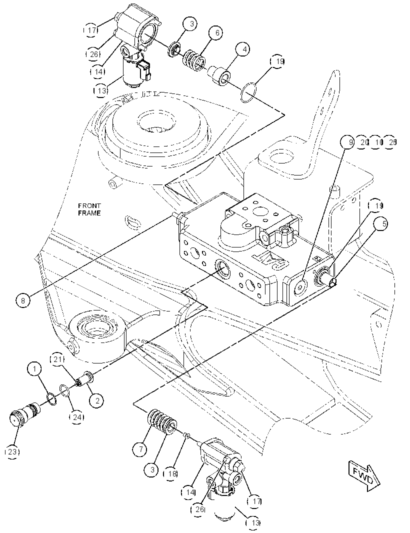 VALVE GP-HOIST CONTROL 2813307 CAT