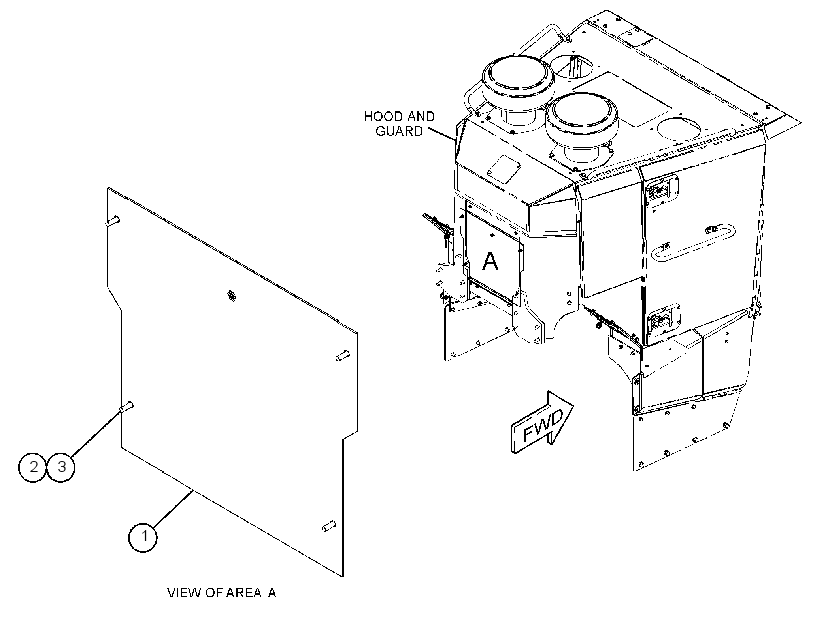 COVER GP-HOOD 3813647 CAT