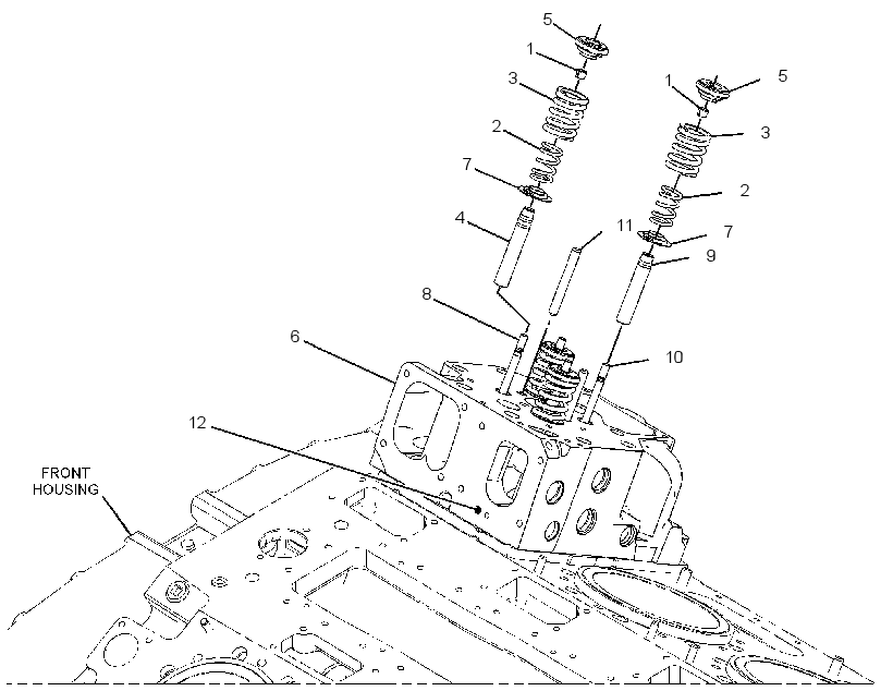 Головка блока цилиндров 3875209 CAT