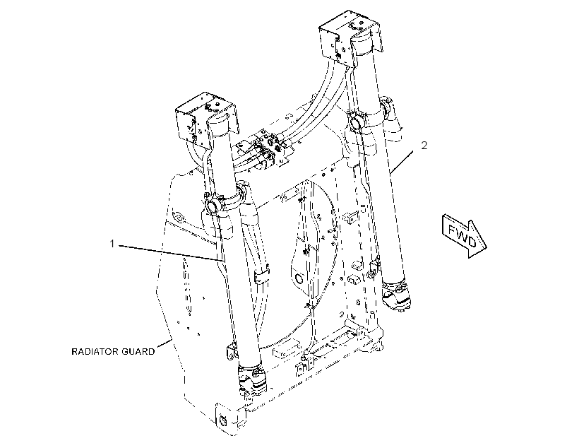 CYLINDER & LINES GP-LIFT 3870475 CAT
