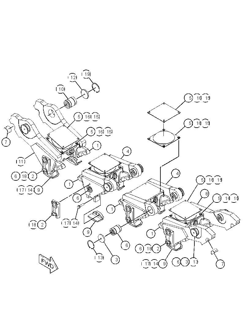 SUSPENSION GP-BOGIE 3977285 CAT