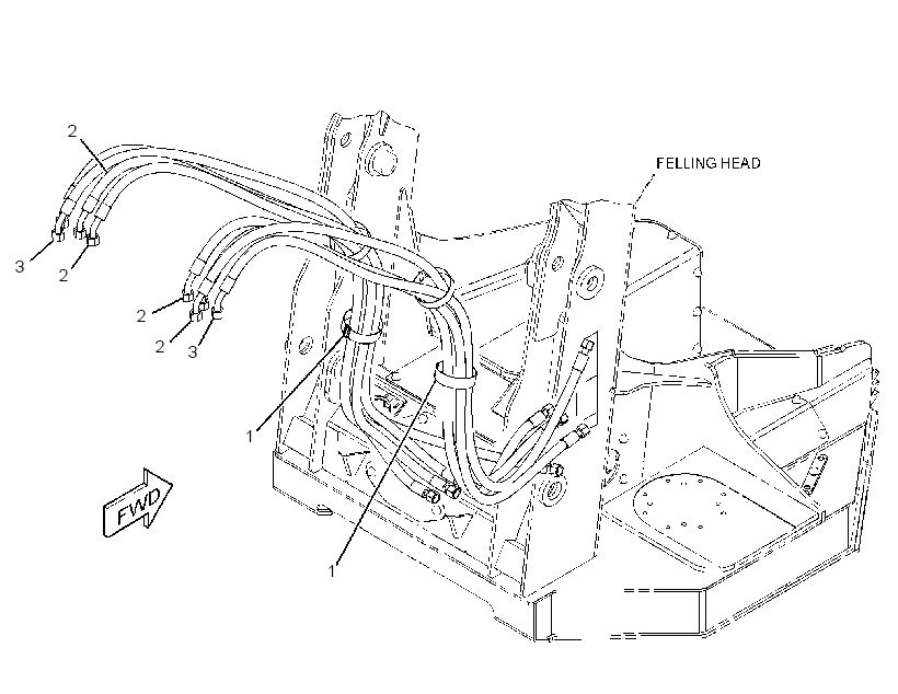 LINES GP-FELLER BUNCHER 3828165 CAT