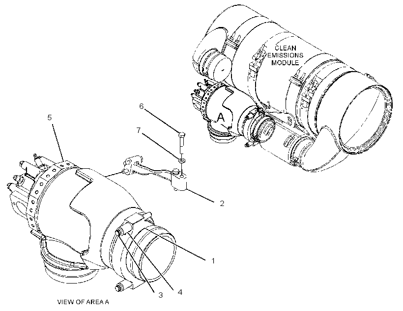 COMBUSTION & MTG GP-EXHAUST 3550805 CAT