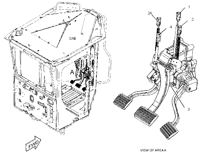 PEDAL GP-BRAKE, XMSN & GOV 3895846 CAT