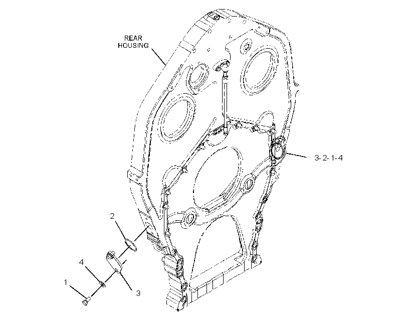 COVER GP-REAR HOUSING 3809127 CAT
