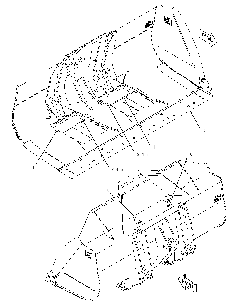 Ковш универсальный 3302045 CAT