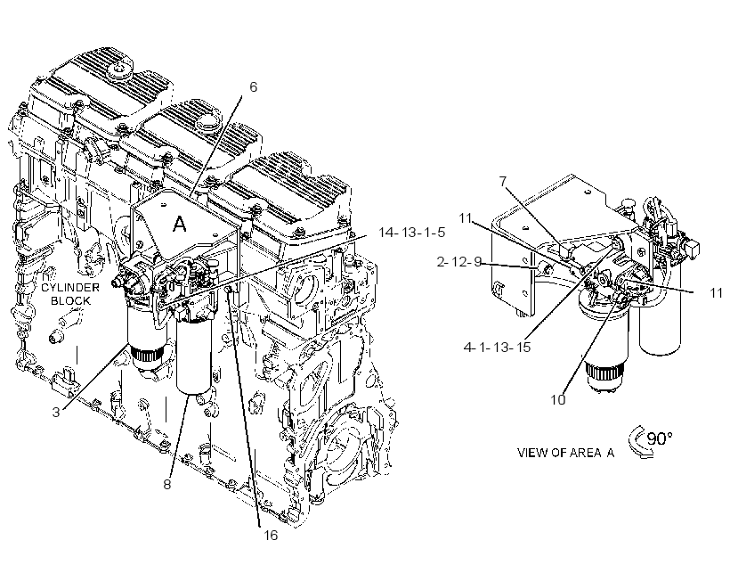 FILTER & MTG GP-FUEL 3568380 CAT