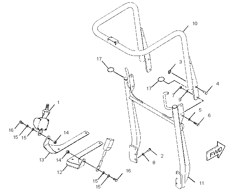 HARDWARE GP-ROPS MOUNTING 3755085 CAT