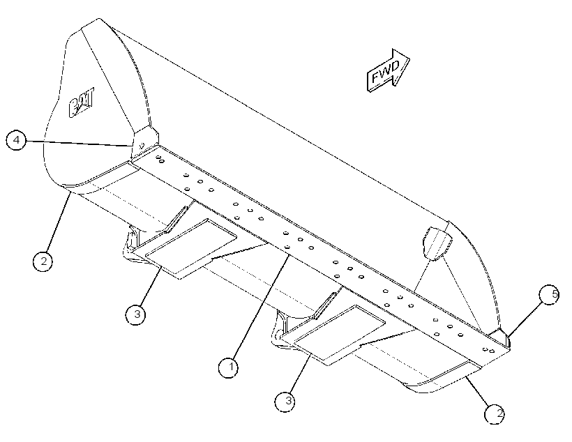 Ковш универсальный в сборе 4155953 CAT
