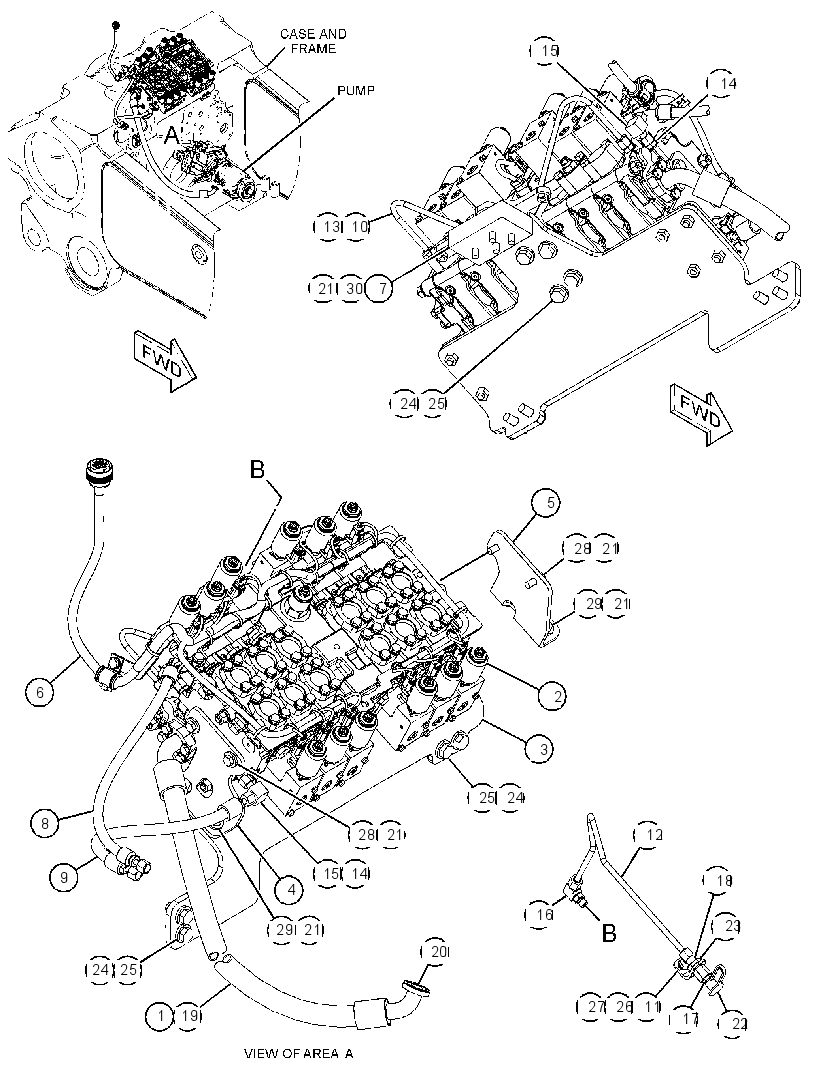 VALVE & LINES GP-HYD CONTROL 3596384 CAT