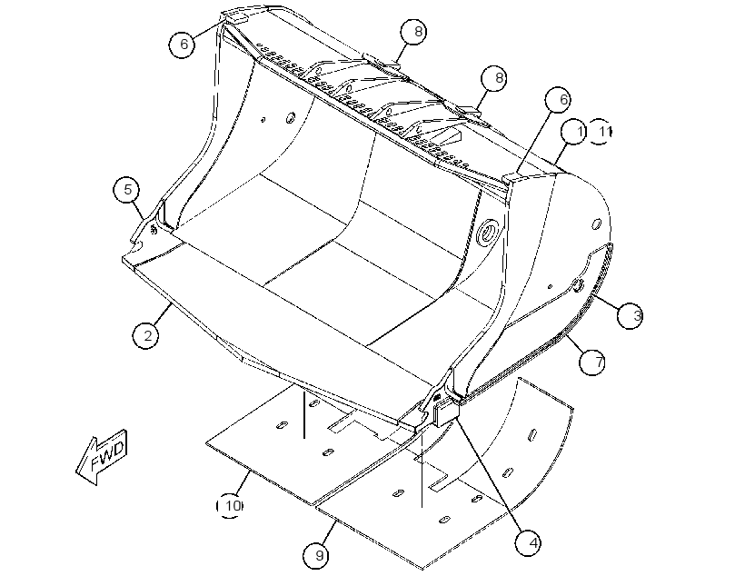 BUCKET AS-PENETRATION 2494914 CAT