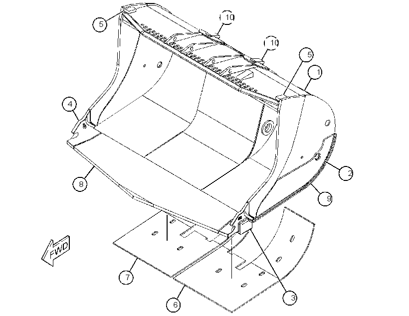 BUCKET AS-PENETRATION 2494916 CAT
