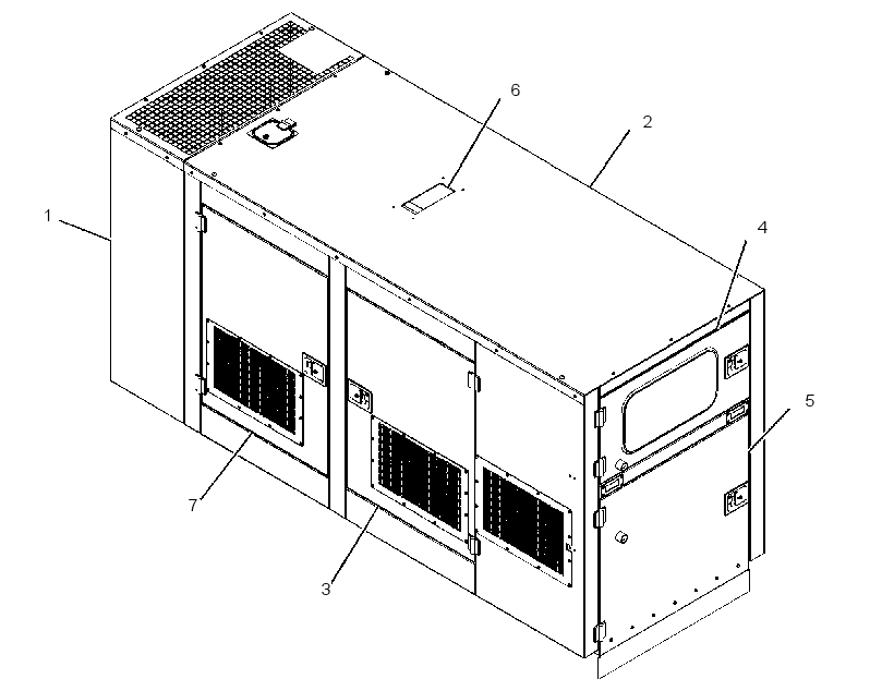 ENCLOSURE GP-GENSET 3186914 CAT