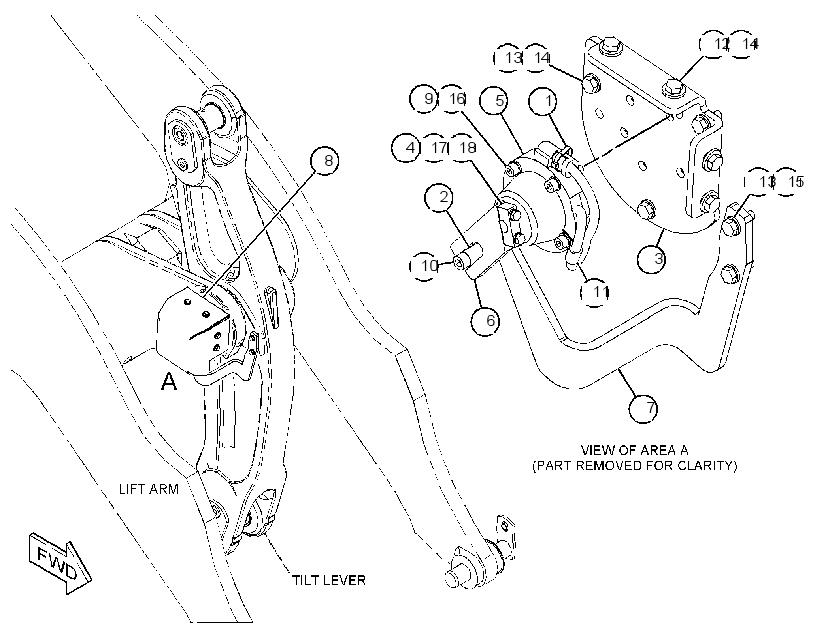SENSOR & MTG GP-TILT POSITION 3602223 CAT