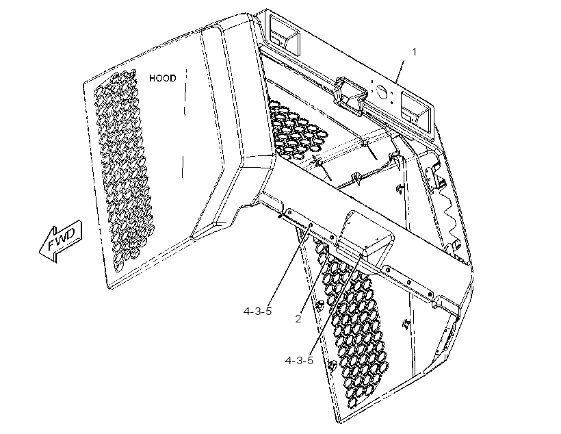 Панель кабины 4169785 CAT