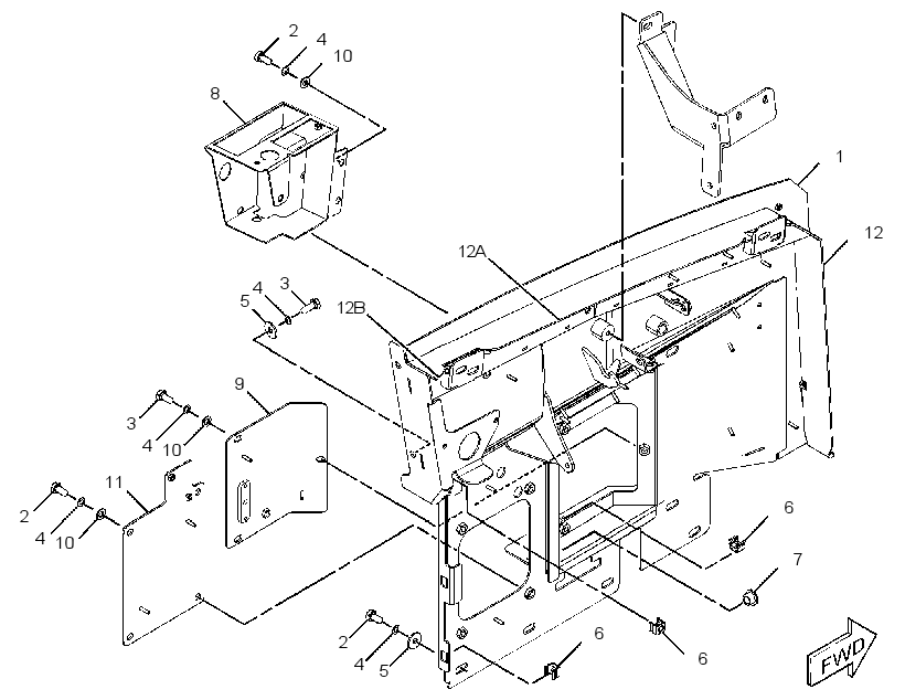 BRACKET & MTG GP-CAB 3853387 CAT