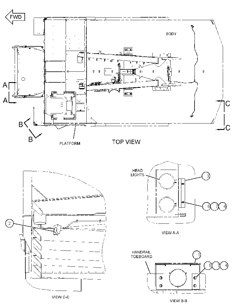 MOUNTING GP-LIGHTING 4323018 CAT