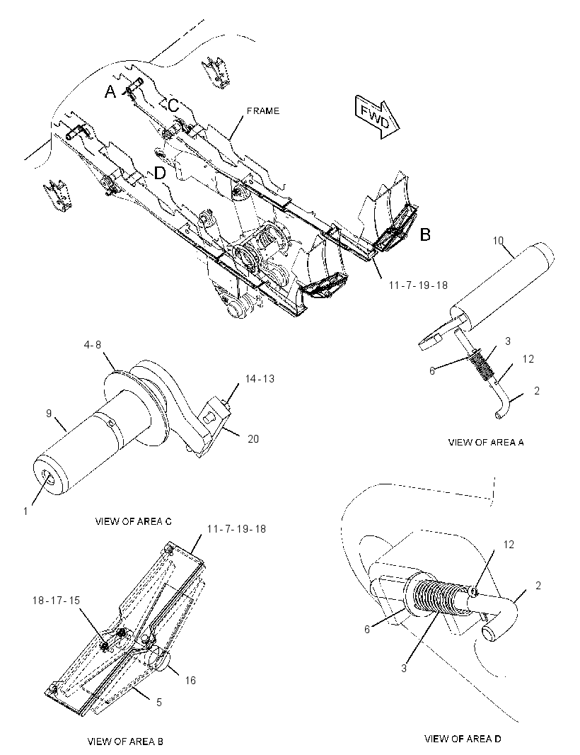 MOUNTING GP-TRUCK BODY 4506690 CAT
