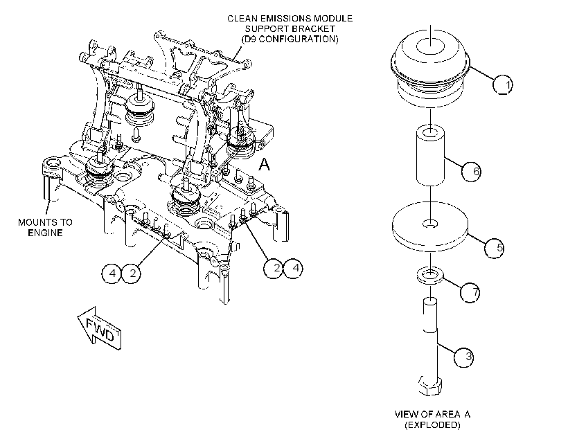 MOUNTING GP-CEM 3767863 CAT