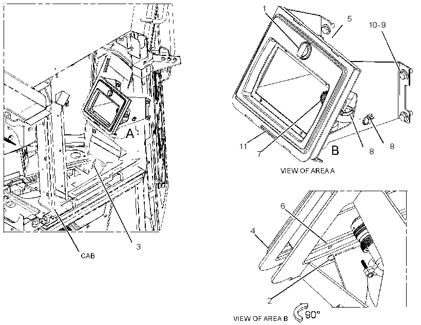 MOUNTING GP-MONITOR 4506074 CAT