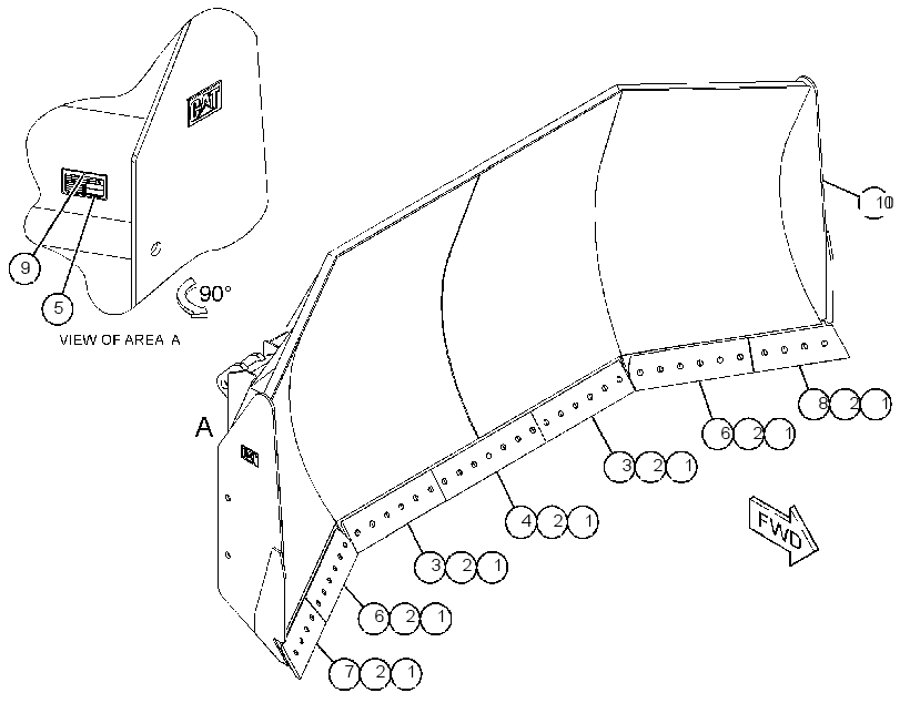 BLADE GP-UNIVERSAL 4362721 CAT