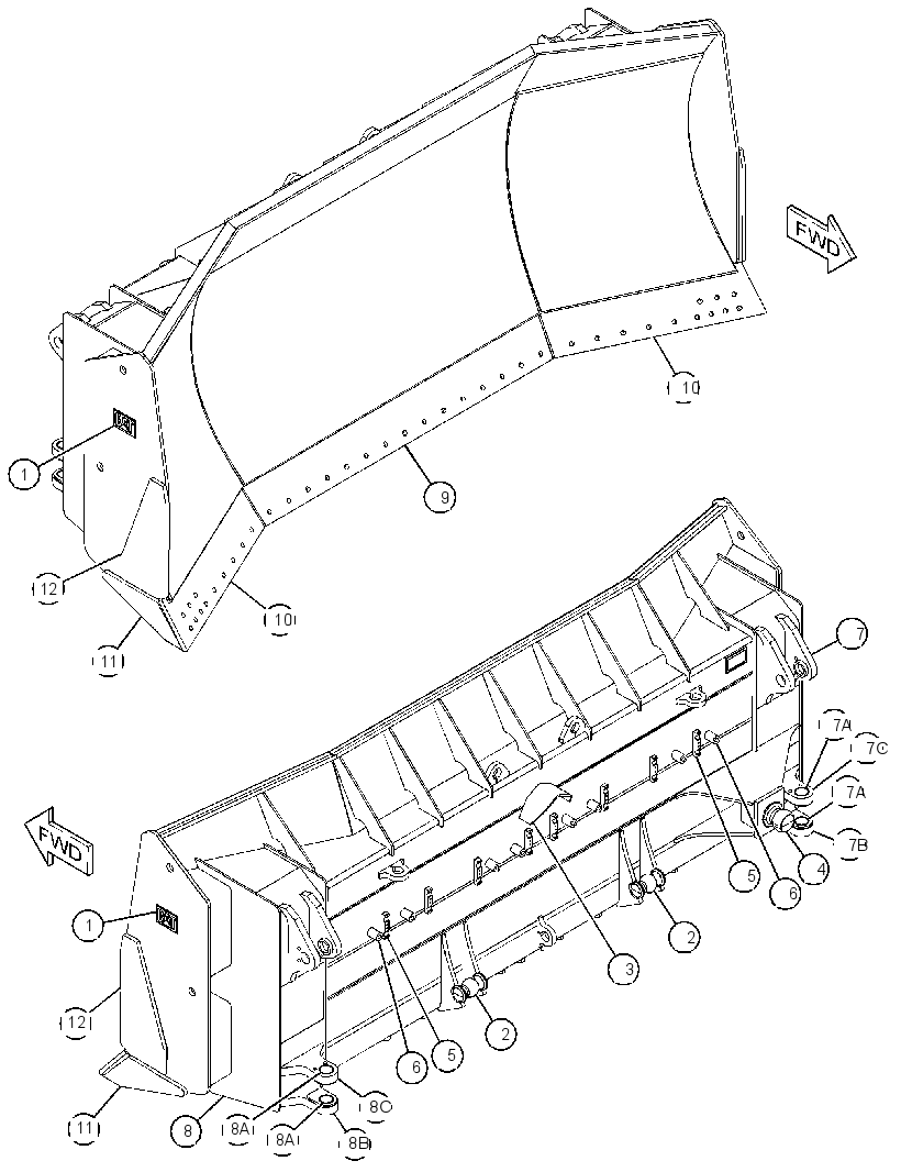 BLADE AS-UNIVERSAL 4378495 CAT