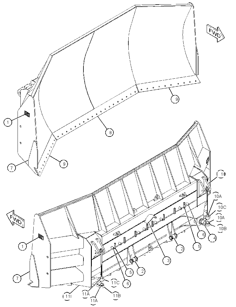 BLADE AS-UNIVERSAL 4380880 CAT