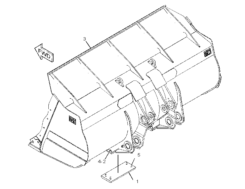 Ковш универсальный 2Q8481 CAT