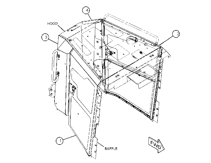 DOOR GP-HOOD 4254490 CAT