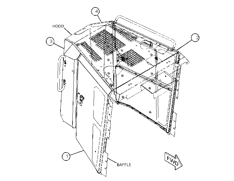 DOOR GP-HOOD 4254491 CAT