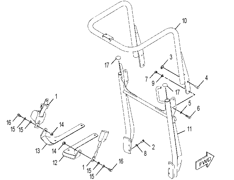 HARDWARE GP-ROPS MOUNTING 3755084 CAT