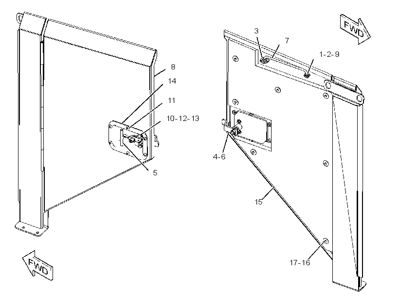 DOOR GP-HOOD 3747168 CAT