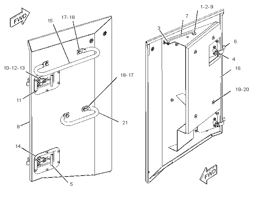 DOOR GP-HOOD 3747165 CAT