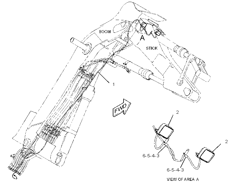 WIRING GP-BOOM 3800813 CAT