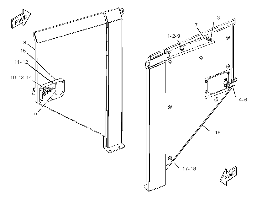 DOOR GP-HOOD 3747169 CAT